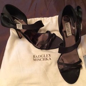 Badgley Mischka Black Strappy Sandal